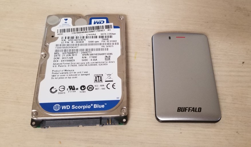 Buffaloの外付けSSD（SSD-PM120U3A-S）を分解したらSSDが入ってなかった | メディカルフィールズ社員ブログ